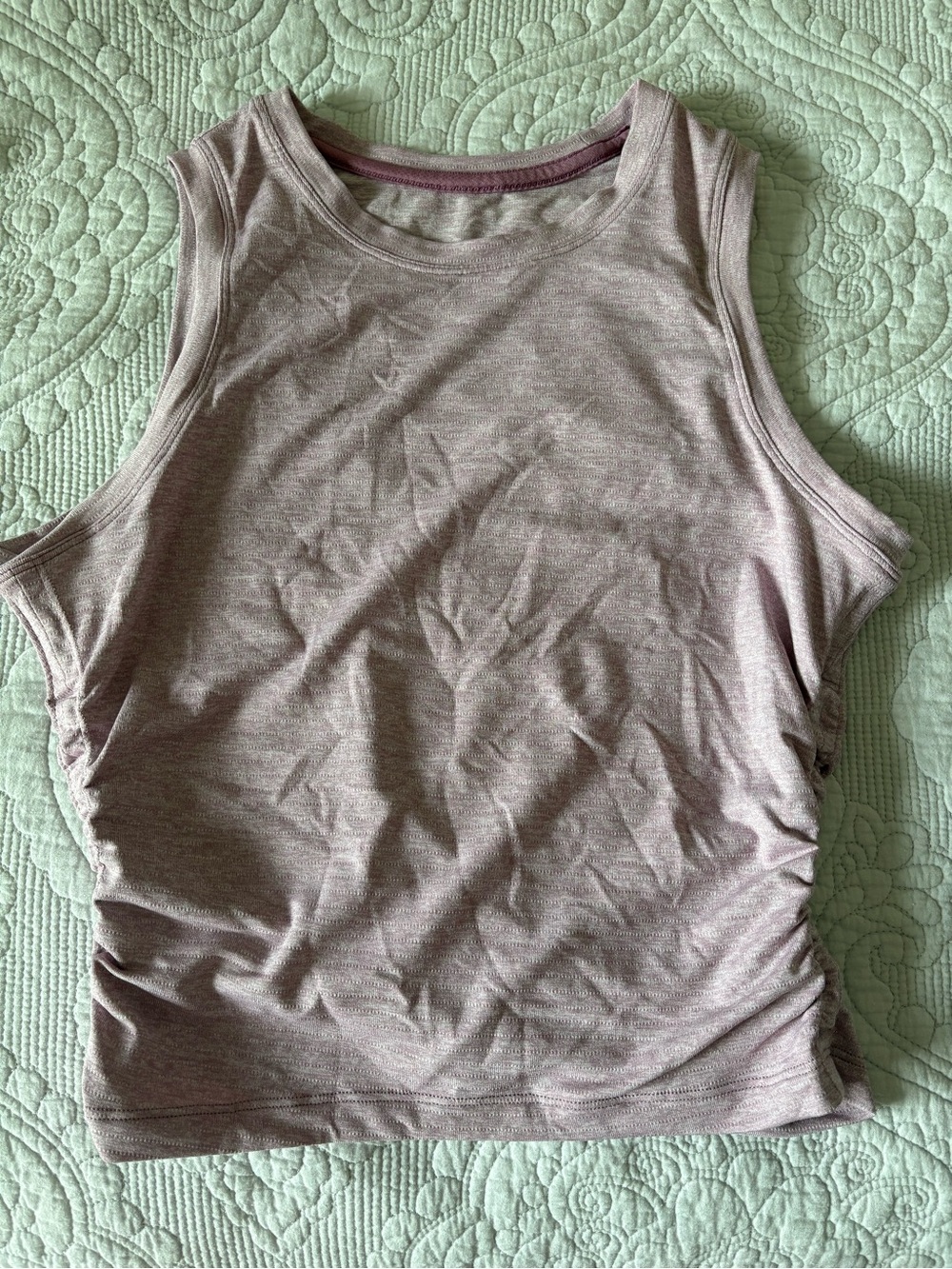 lululemon athletica License to Train Sleeveless Tank Top Heathered Rose Blush 8